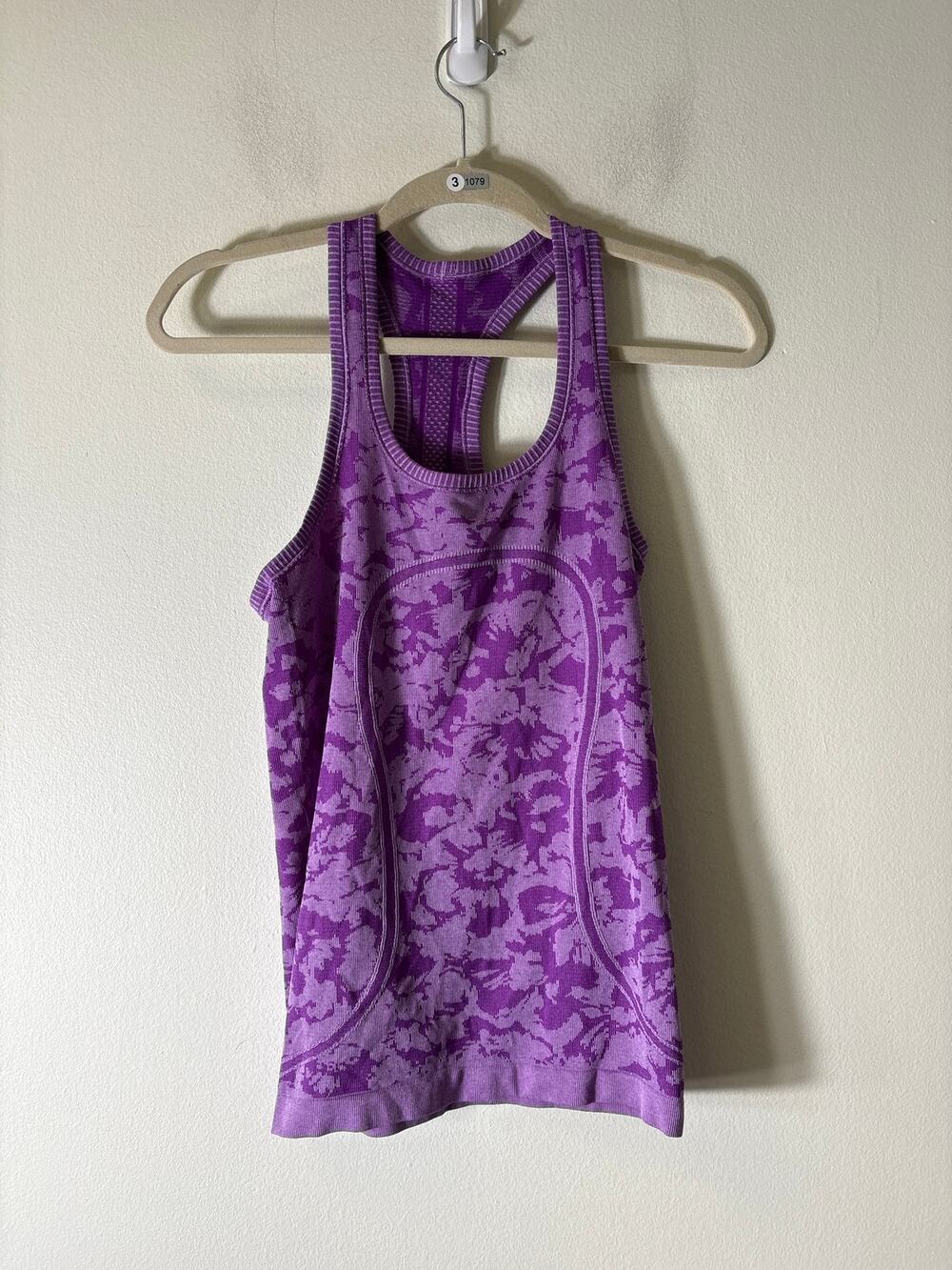 Lululemon Purple Racerback Athetic Tank Sz 4